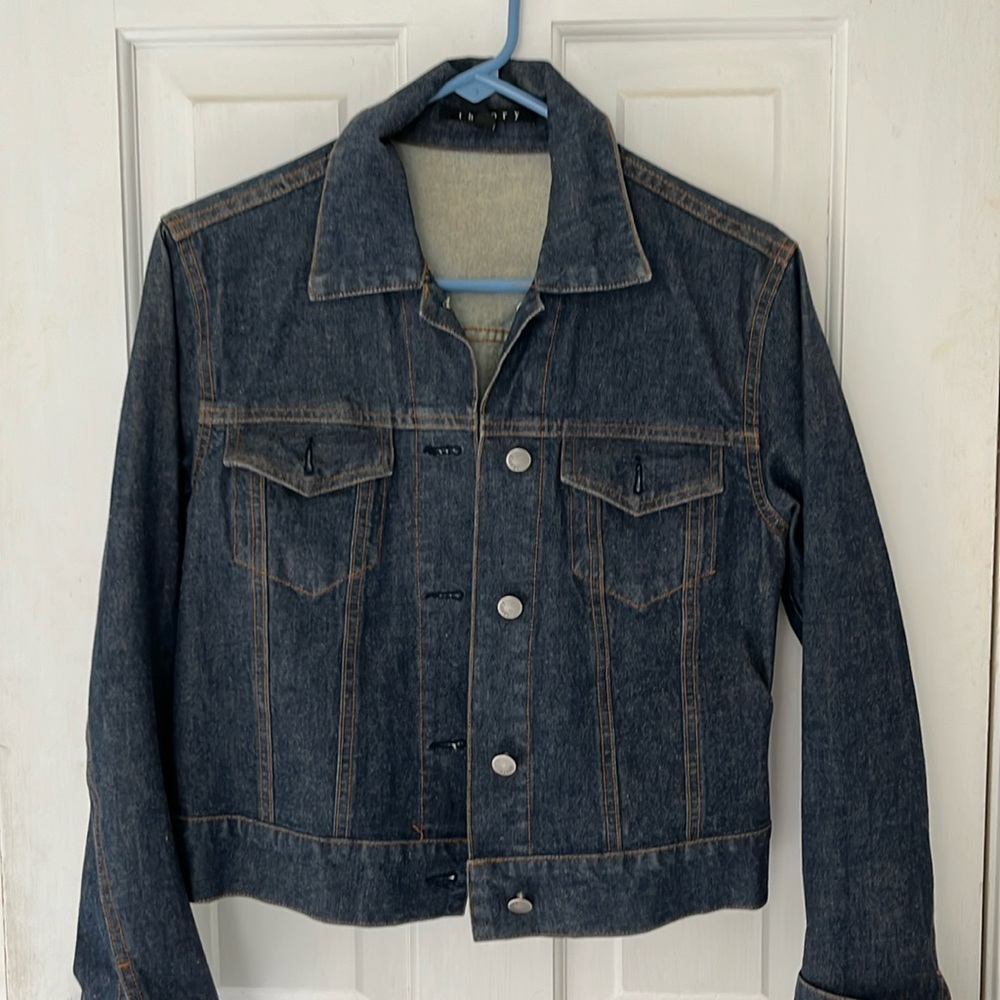 Excellent condition Theory Denim Jean Jacket, size M